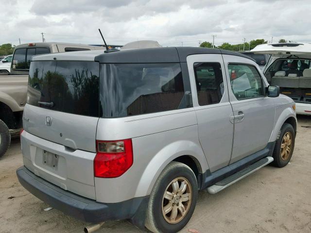 5J6YH18728L009144 - 2008 HONDA ELEMENT EX SILVER photo 4