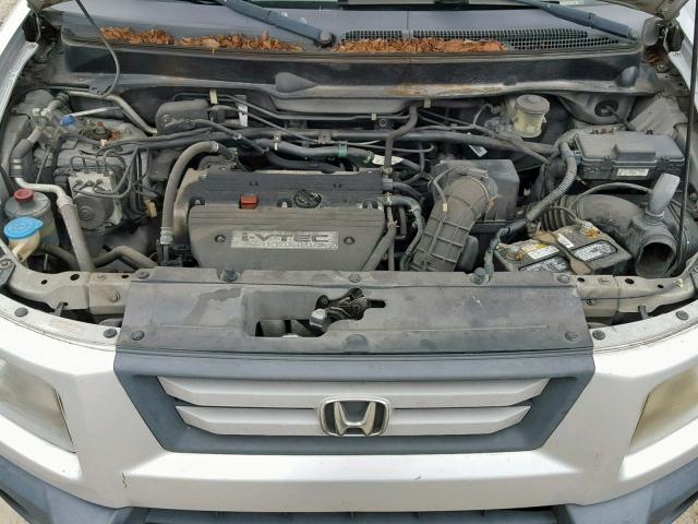 5J6YH18728L009144 - 2008 HONDA ELEMENT EX SILVER photo 7