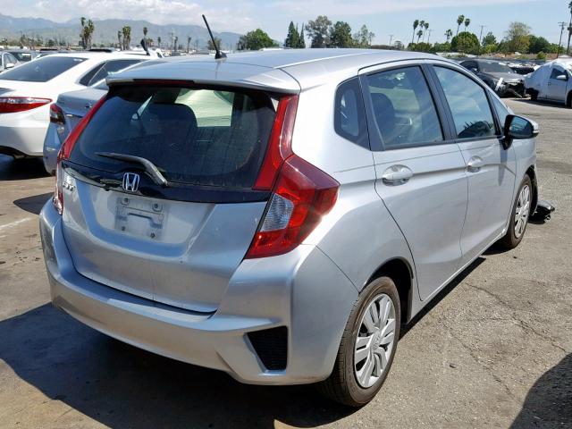 JHMGK5H57GX019795 - 2016 HONDA FIT LX SILVER photo 4