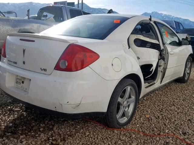 1G2ZG58N374197642 - 2007 PONTIAC G6 BASE WHITE photo 4