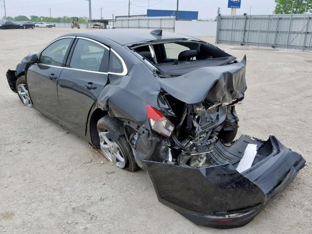 1G1ZB5ST3JF234128 - 2018 CHEVROLET MALIBU LS BLACK photo 3