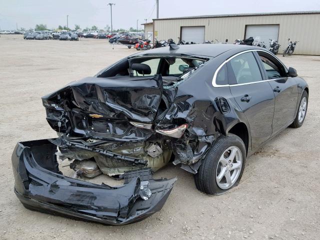 1G1ZB5ST3JF234128 - 2018 CHEVROLET MALIBU LS BLACK photo 4