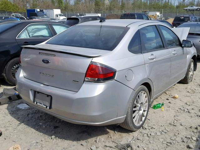 1FAHP3GN9AW130686 - 2010 FORD FOCUS SES SILVER photo 4