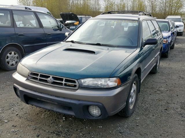 4S3BG6859V6614220 - 1997 SUBARU LEGACY OUT GREEN photo 2