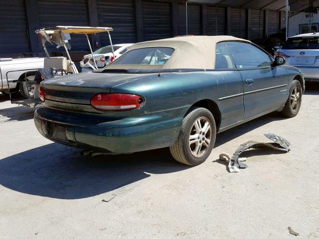 3C3EL55H2VT548640 - 1997 CHRYSLER SEBRING JX GREEN photo 4