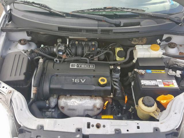 KL1TD566X8B140414 - 2008 CHEVROLET AVEO BASE ვერცხლისფერი ფოტო 7