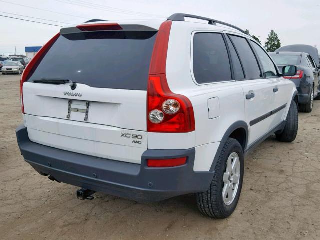 YV1CM59H441062292 - 2004 VOLVO XC90 WHITE photo 4