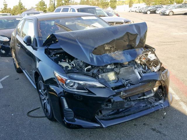 JTKJF5C7XFJ011494 - 2015 TOYOTA SCION TC BLACK photo 1