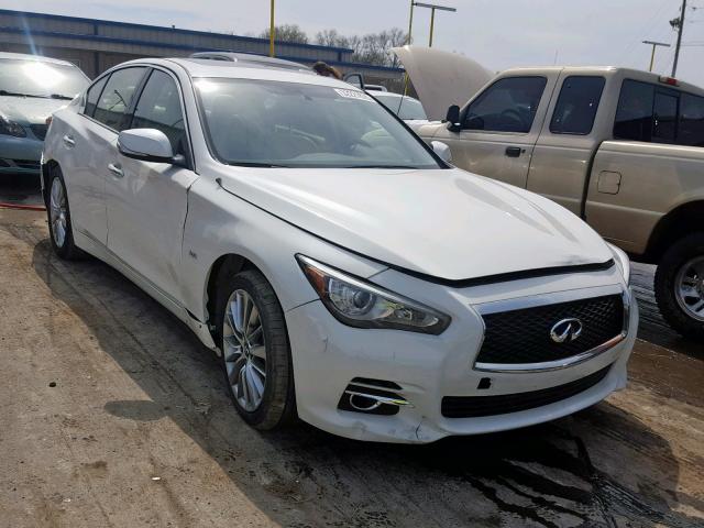 JN1EV7AP2JM352294 - 2018 INFINITI Q50 LUXE WHITE photo 1