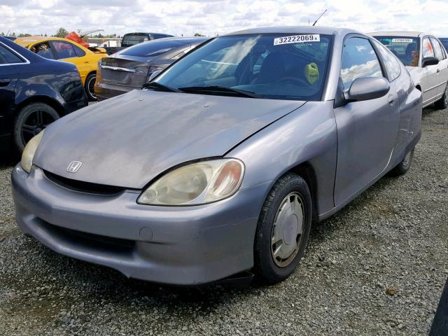 JHMZE14701T002397 - 2001 HONDA INSIGHT SILVER photo 2