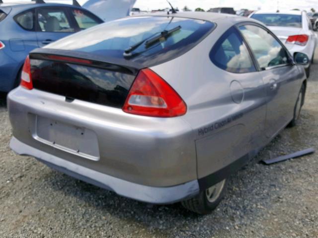 JHMZE14701T002397 - 2001 HONDA INSIGHT SILVER photo 4