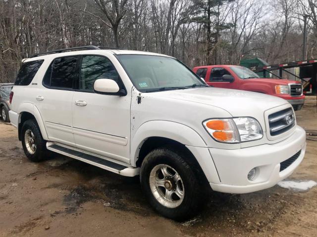 5TDBT48A42S093559 - 2002 TOYOTA SEQUOIA LI WHITE photo 1