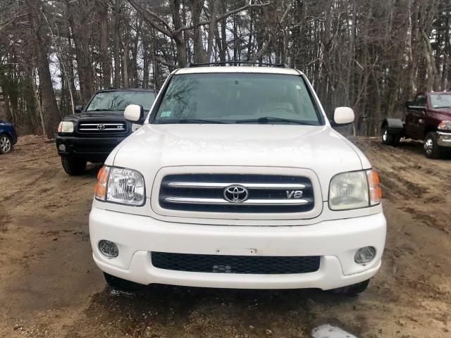 5TDBT48A42S093559 - 2002 TOYOTA SEQUOIA LI WHITE photo 10