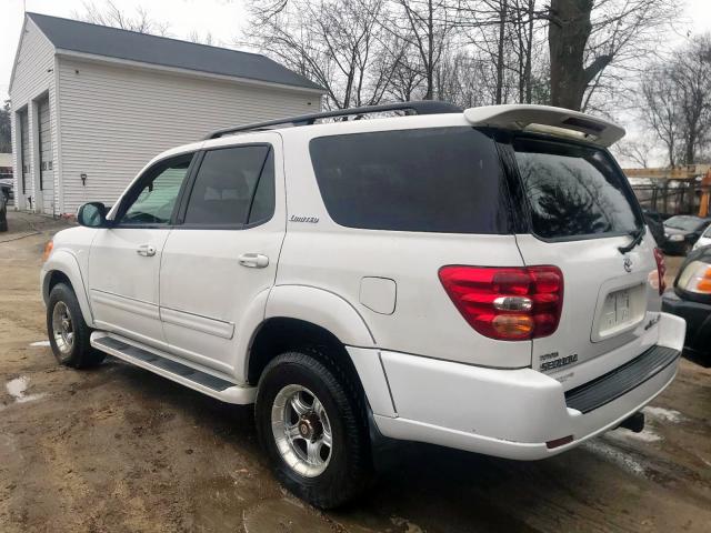 5TDBT48A42S093559 - 2002 TOYOTA SEQUOIA LI WHITE photo 4