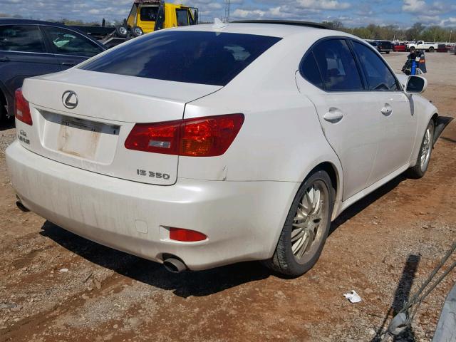 JTHBE262382014150 - 2008 LEXUS IS 350 WHITE photo 4