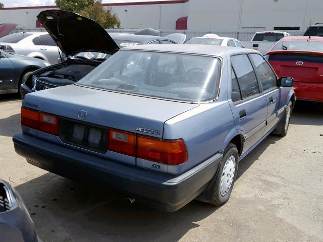 JHMCA5620KC090203 - 1989 HONDA ACCORD DX BLUE photo 4