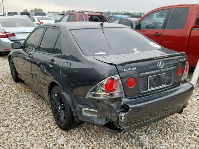 JTHBD192140083479 - 2004 LEXUS IS 300 BLACK photo 3