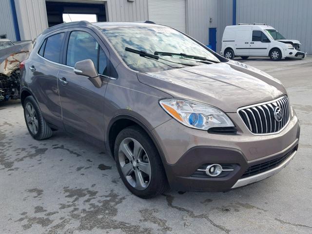 KL4CJCSB8EB656348 - 2014 BUICK ENCORE BROWN photo 1