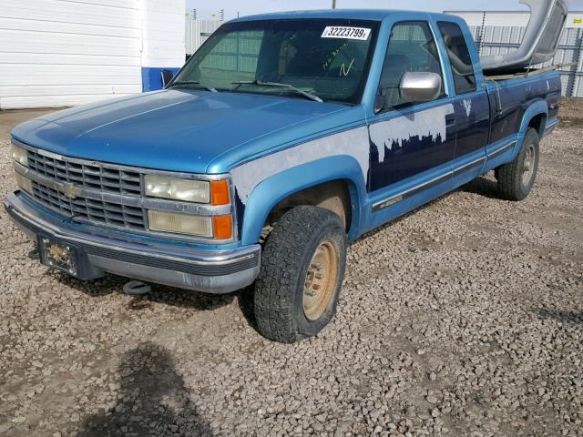 1GCGK29N9PE157297 - 1993 CHEVROLET GMT-400 K2 BLUE photo 2