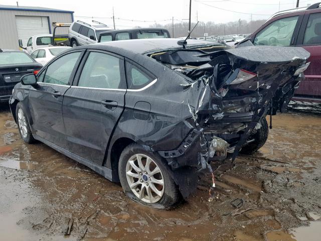 1FA6P0G70F5129429 - 2015 FORD FUSION S BLACK photo 3