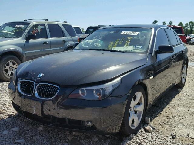 WBANE53506CK86500 - 2006 BMW 525 I BLACK photo 2