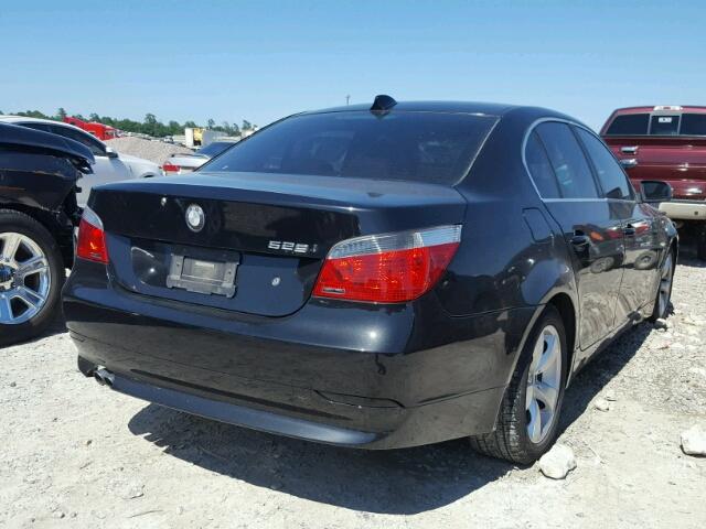 WBANE53506CK86500 - 2006 BMW 525 I BLACK photo 4