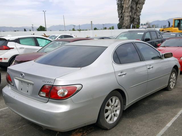 JTHBF30G430140433 - 2003 LEXUS ES 300 SILVER photo 4