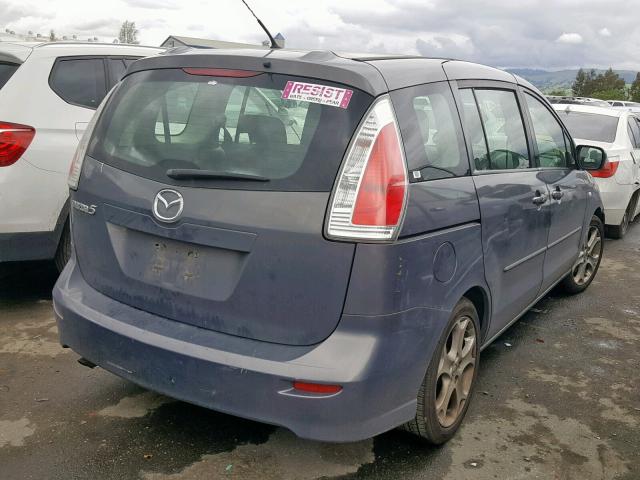 JM1CR29L090353959 - 2009 MAZDA 5 GRAY photo 4