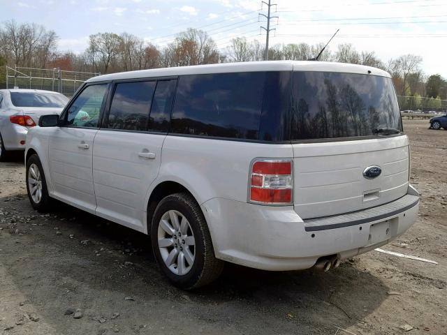 2FMDK51C59BB07487 - 2009 FORD FLEX SE WHITE photo 3