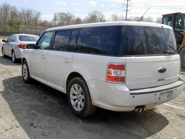 2FMDK51C59BB07487 - 2009 FORD FLEX SE WHITE photo 9