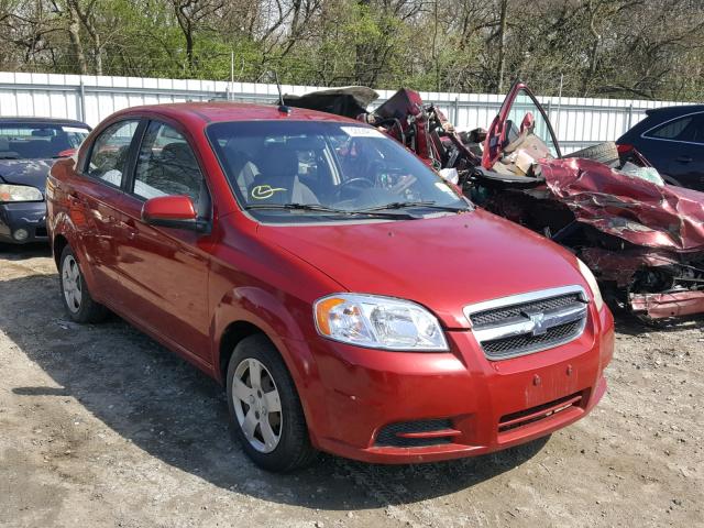 KL1TD56E29B633108 - 2009 CHEVROLET AVEO LS RED photo 1