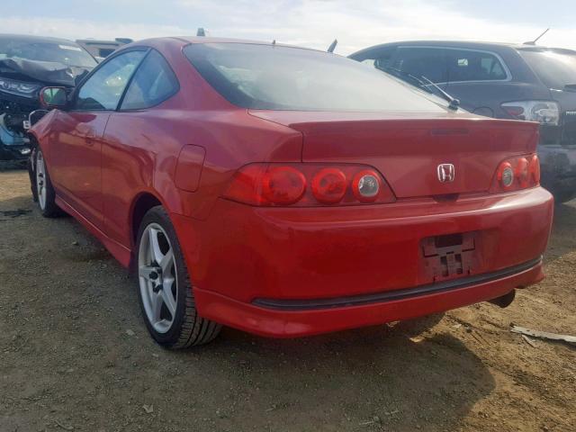 JH4DC53096S015643 - 2006 ACURA RSX TYPE-S RED photo 3