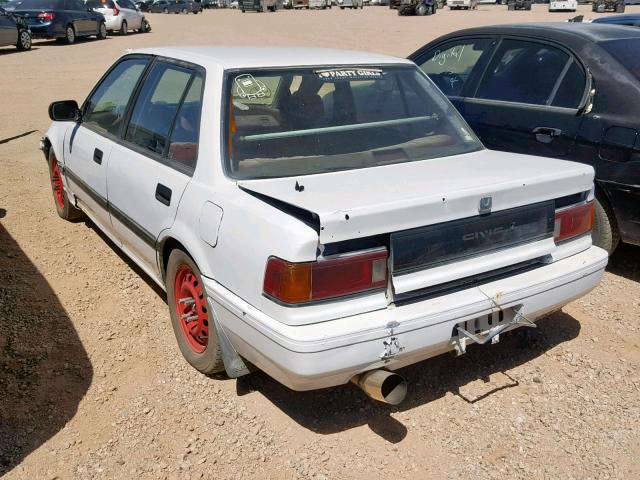 1HGED354XJA031793 - 1988 HONDA CIVIC DX WHITE photo 3