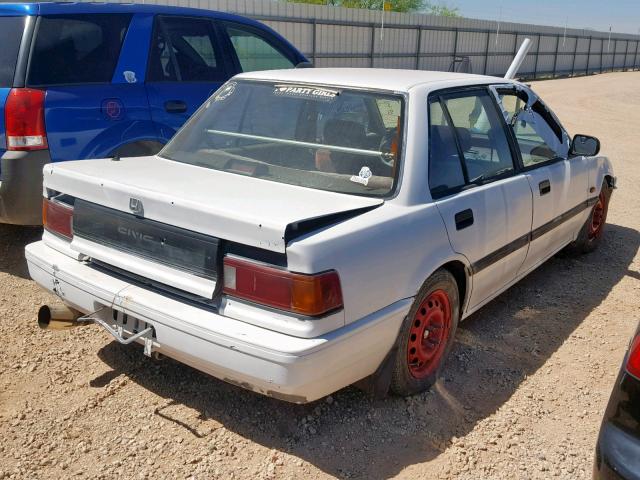 1HGED354XJA031793 - 1988 HONDA CIVIC DX WHITE photo 4