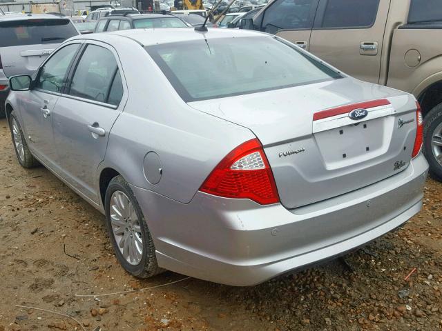 3FADP0L31AR188957 - 2010 FORD FUSION HYB SILVER photo 3