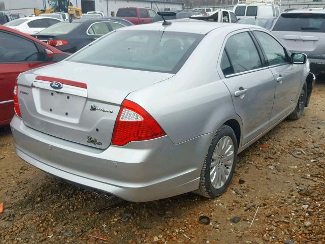 3FADP0L31AR188957 - 2010 FORD FUSION HYB SILVER photo 4