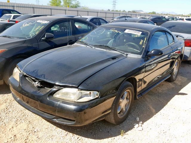 1FALP42T0SF184661 - 1995 FORD MUSTANG GT BLACK photo 2