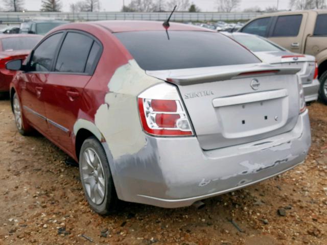 3N1AB6AP9CL722395 - 2012 NISSAN SENTRA 2.0 RED photo 3