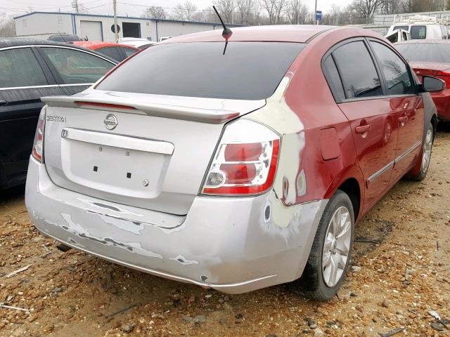 3N1AB6AP9CL722395 - 2012 NISSAN SENTRA 2.0 RED photo 4