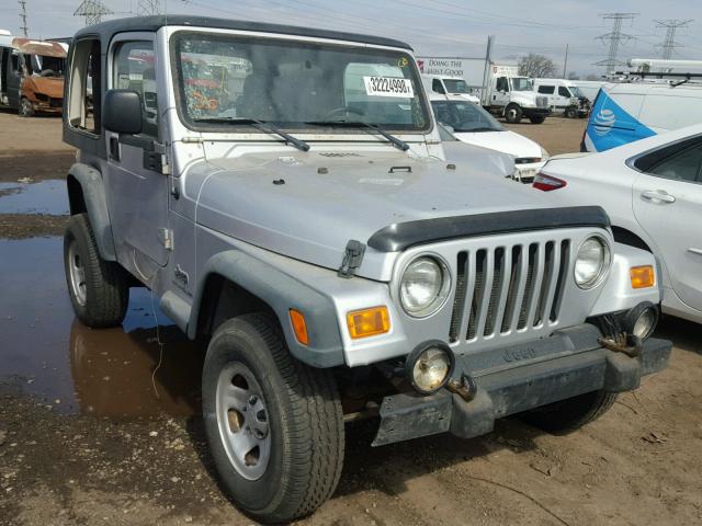 1J4FA29176P749001 - 2006 JEEP WRANGLER / SILVER photo 1