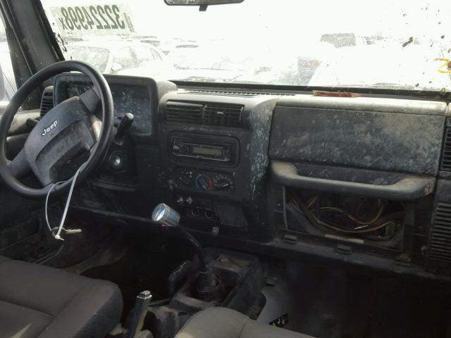 1J4FA29176P749001 - 2006 JEEP WRANGLER / SILVER photo 9