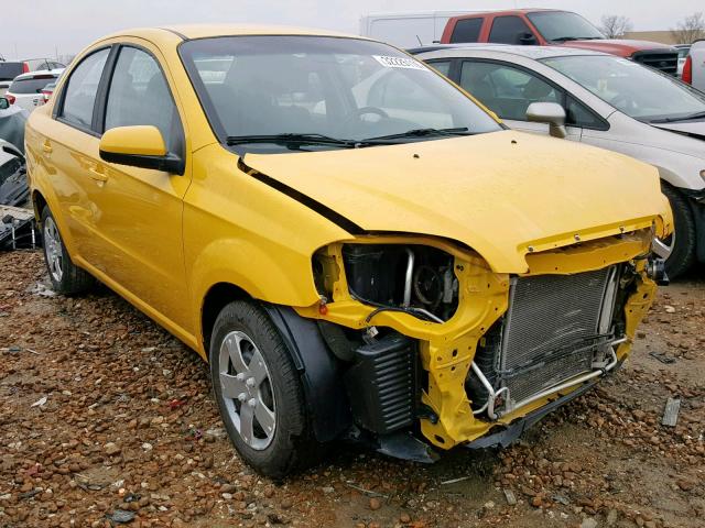 KL1TD5DEXBB128684 - 2011 CHEVROLET AVEO LS YELLOW photo 1