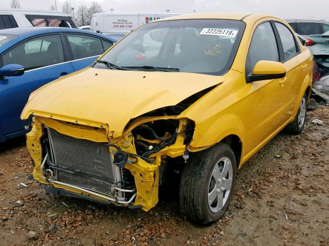 KL1TD5DEXBB128684 - 2011 CHEVROLET AVEO LS YELLOW photo 2