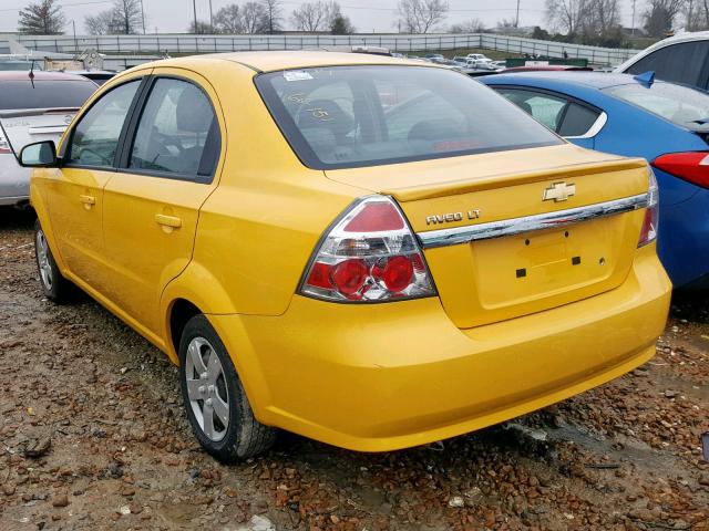 KL1TD5DEXBB128684 - 2011 CHEVROLET AVEO LS YELLOW photo 3