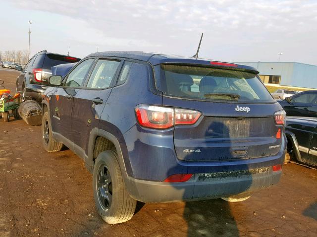 3C4NJDAB4JT479120 - 2018 JEEP COMPASS SP 蓝色 照片 3