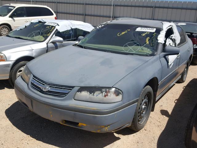 2G1WF55K859212523 - 2005 CHEVROLET IMPALA GRAY photo 2