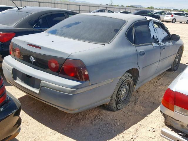 2G1WF55K859212523 - 2005 CHEVROLET IMPALA GRAY photo 4