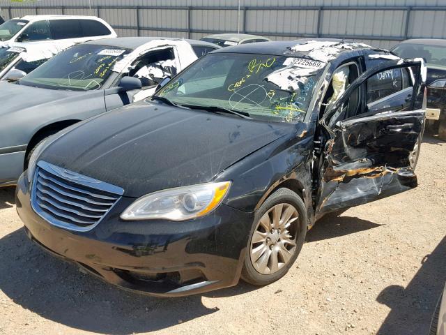 1C3CCBAB4DN735285 - 2013 CHRYSLER 200 LX BLACK photo 2