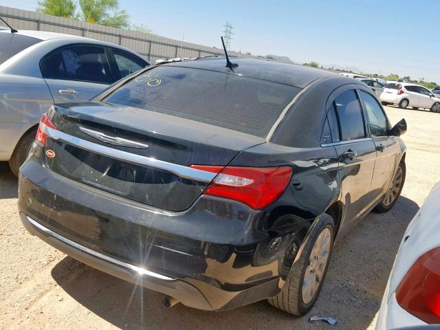 1C3CCBAB4DN735285 - 2013 CHRYSLER 200 LX BLACK photo 4