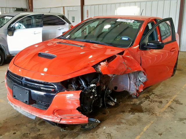 1C3CDFBB7GD712239 - 2016 DODGE DART SXT ORANGE photo 2